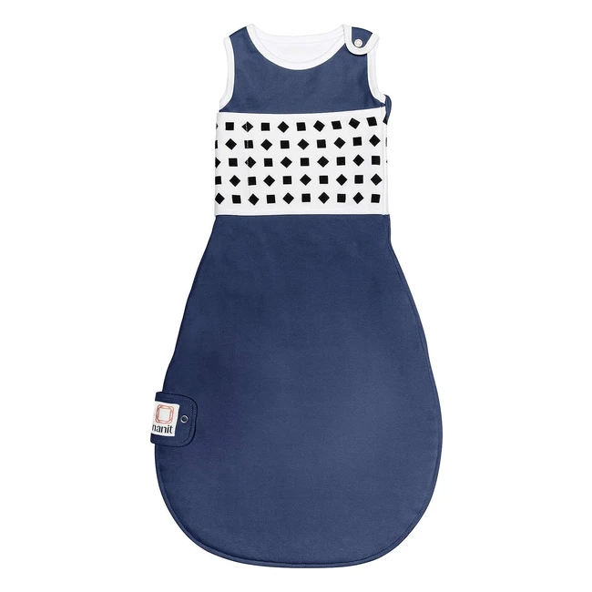 Nanit Breathing Wear Sleeping Bag - Small Midnight Blue, Soft 100% Cotton, Safe and Secure