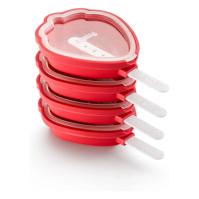 Set Muffa in Silicone LKU per Gelati alla Fragola - Rosso, 154x94x33cm