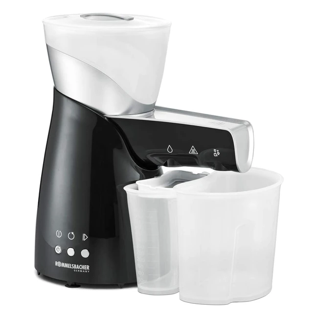 Rommelsbacher OP 700 Elektrische Ölpresse Emilio, schonendes Kaltpressverfahren, 2 Spezialpressschnecken für kleine und große Samenkerne Nüsse, frisches Öl jeden Tag ohne Zusatzstoffe