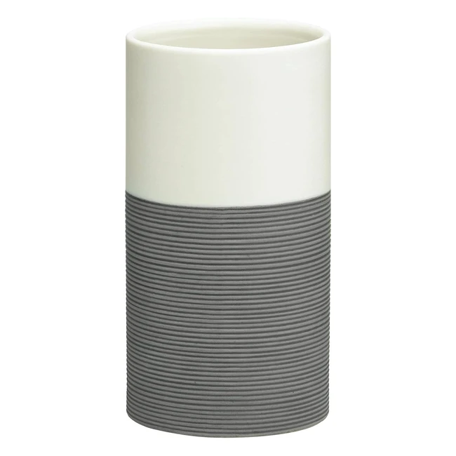 Vaso Doppio independiente gris para cepillos de dientes - Sealskin