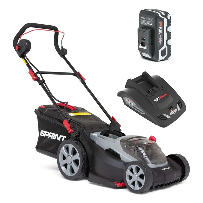 Powerful Sprint 18V Cordless Lawn Mower - Briggs & Stratton - 370P18V - 520m2 - 5 Year Warranty