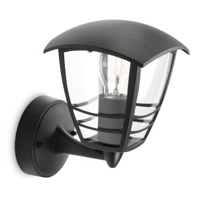 Lampada da parete Philips LED Creek, esterno, nero, classe A