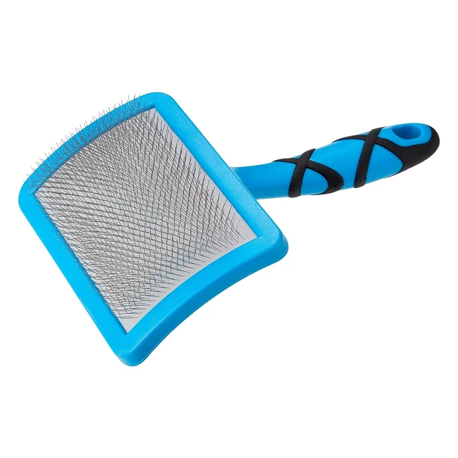 Groom Professional Curved Soft Slicker Brush - Excellence in Animal Grooming - Soft Graded Slicker Brush for Everyday Grooming - Large