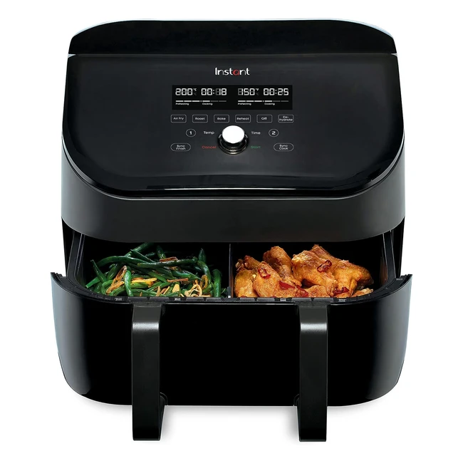 Instant Vortex Plus Versazone Heißluftfritteuse 8,5L Schwarz 8in1 Smart Programme 1700W