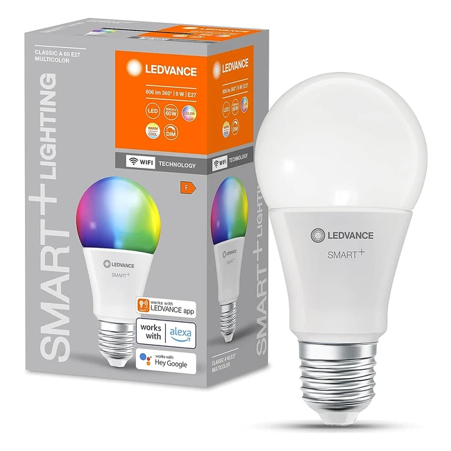 Lámpara LED Smart Wifi Mate 9W 806lm E27 | Luz de Color y Blanca | Control por App o Voz | Hasta 20000 Horas