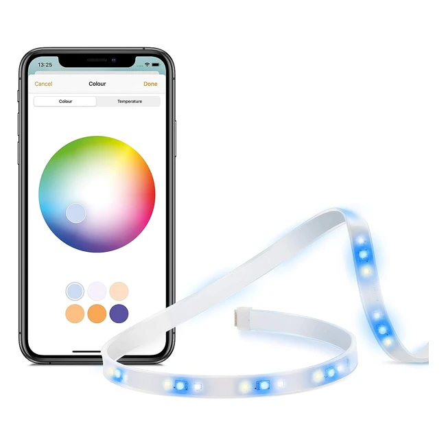 Striscia LED Intelligente Eve Light Strip - Tecnologia Apple HomeKit - Bianco - 1800 Lumen