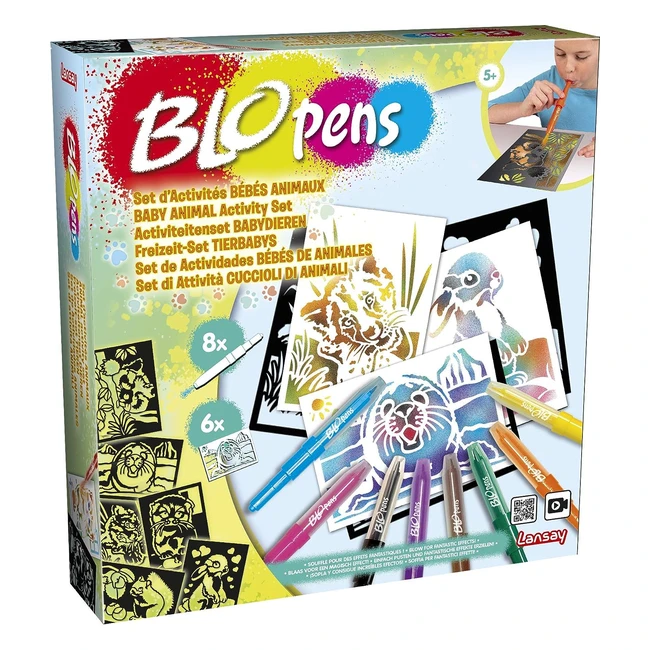 Blopens Set de Actividades Bebés de Animales | Dibujos y Colorear | A partir de 5 años | Lansay