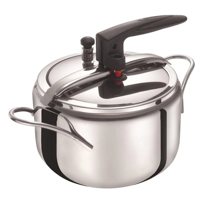 Pentola Aeternum Divina 5L - Acciaio Inox - Valvola di Sicurezza - Adatta all'Induzione