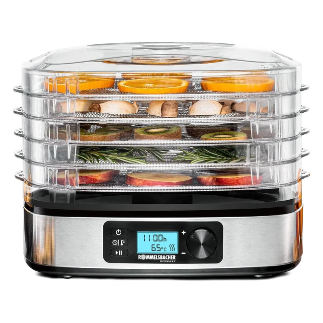 Rommelsbacher DA 3505 Trockner 35-75C 36h Timer 2 Msliriegel-Formen