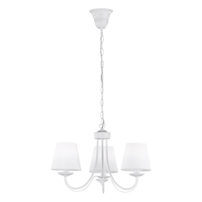 Lámpara colgante Trio Lighting Cortez, blanco, 47 x 47 x 150 cm, E14 28W