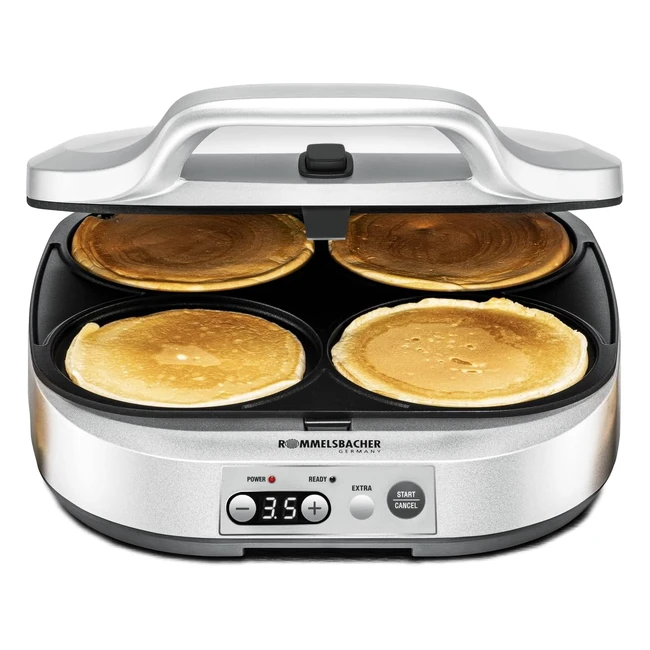 Rommelsbacher Pfannkuchen-Maker PC 18004 Backbleche 135 cm Antihaftbeschichtu