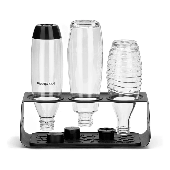 Sodastream Premium Edelstahl Flaschenabtropfgestell kompatibel mit allen Sodast