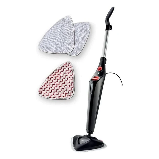 Vileda Steam Plus Dampfreiniger mit PowerPad 2 Mikrofaser-Ersatzpads entfernt 
