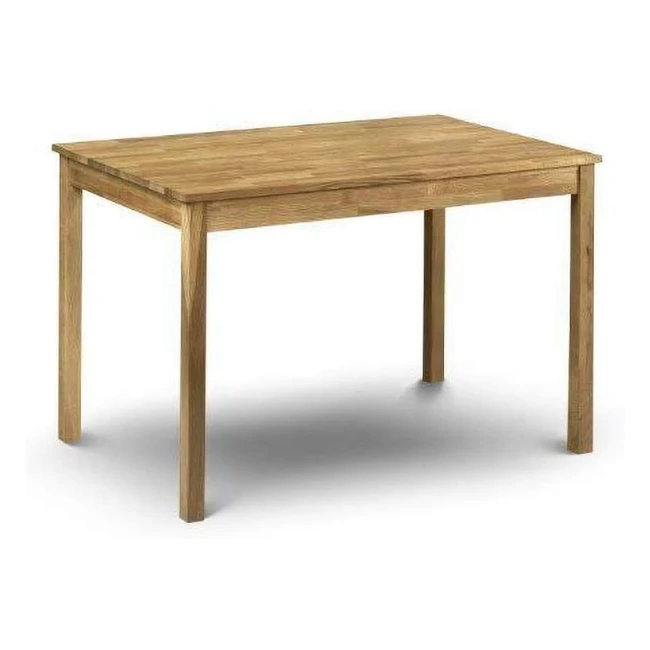 Julian Bowen Coxmoor Dining Table Oak - Solid Oak, Durable Finish, Compact Design