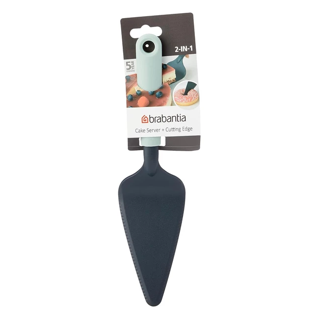 Servidor para pasteles Brabantia Tasty, borde de corte, color verde jade