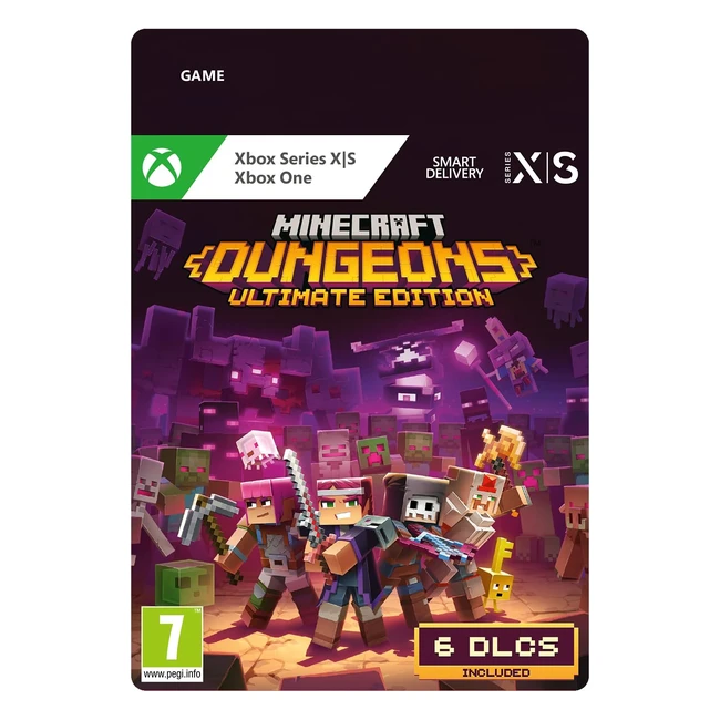 Minecraft Dungeons Ultimate Edition - Download Code - Explore, Collect, and Battle!