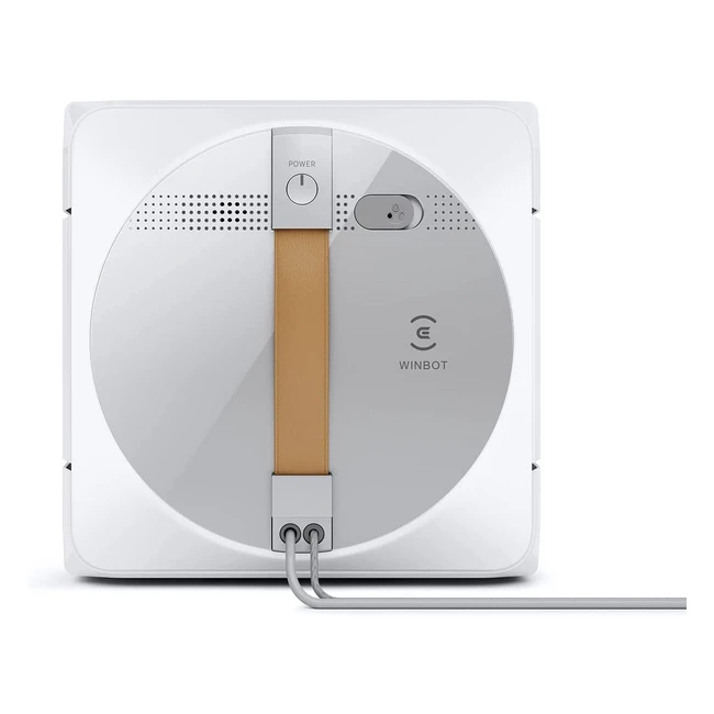 Ecovacs Winbot W1 Pro Robot Limpiacristales - Limpieza de Cristales con Win Slam 30 - Tecnología de Pulverización Cruzada - Programa de Limpieza - 2800 Pa - Tecnología de Detección de Bordes - App