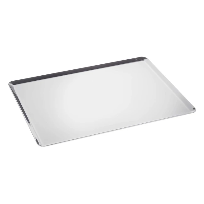 Vassoio Rettangolare De Buyer 336140 in Acciaio Inossidabile - 40x30 cm - Dimensioni Interne 375x27x07 cm
