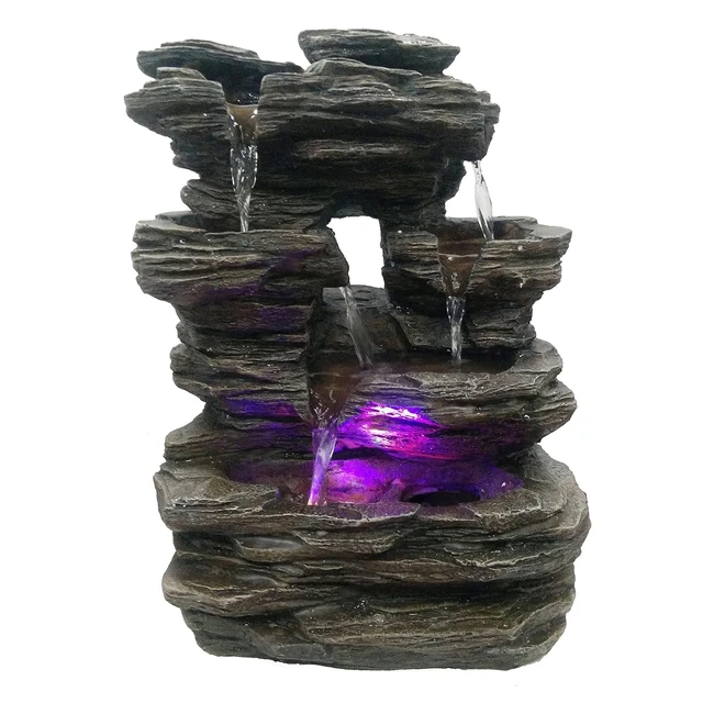 Fuente de Piedra Zen Luz SCFR130 Pietra - Naturaleza Gris - 25x17x35cm
