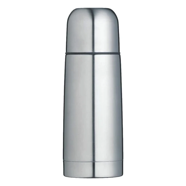 Termo de Acero Inoxidable 300ml - Plateado y Negro - Masterclass