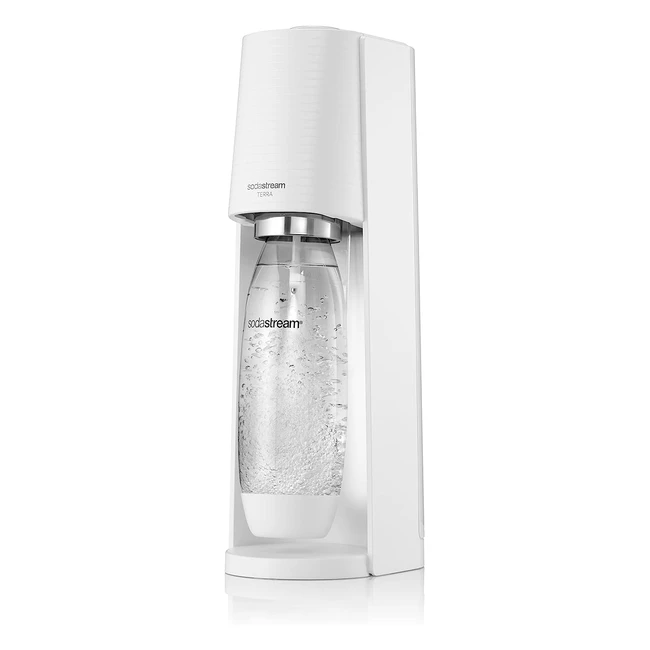 Sodastream Terra Sparkling Water Maker - Quick Connect CO2 Gas Cylinder - White