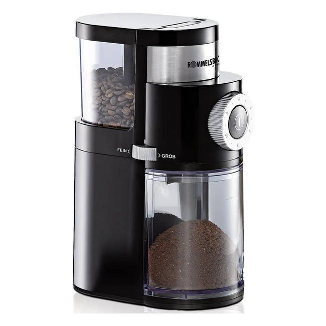 Rommelsbacher EKM 200 Kaffeemühle - Hochwertiger Disc Grinder für aromatische Kaffeebohnen