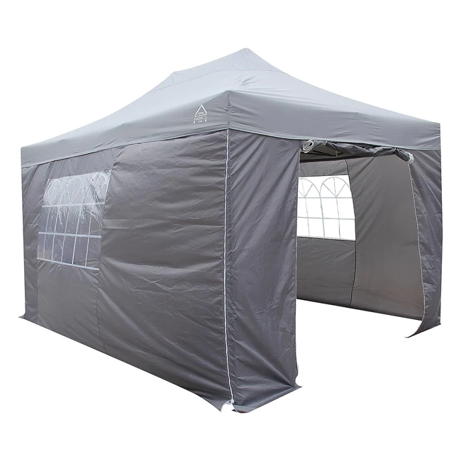All Seasons Gazebos Heavy Duty 100% Waterproof 3x4.5m Pop Up Gazebo with 4x Waterproof Side Walls