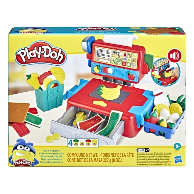 Play-Doh Supermarkt Kasse Spielzeug fr Kinder ab 3 Jahren mit lustigen Gerus