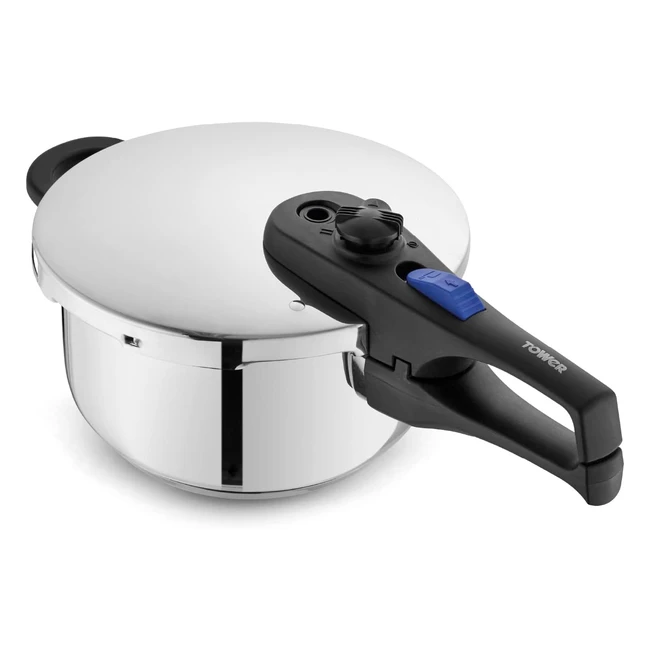 Tower T920004S4L Express Pressure Cooker - Lock in Nutrients - 4L Stainless Stee