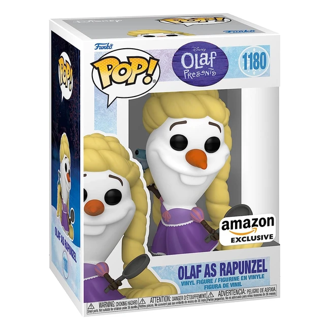 Funko Pop Disney Frozen Olaf as Rapunzel - Esclusiva Amazon - Figura in Vinile da Collezione