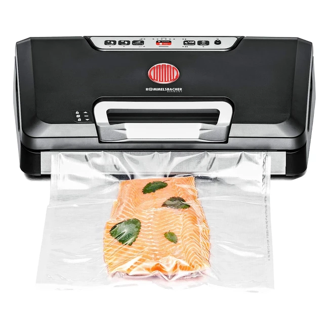 Rommelsbacher VAC 485 Vakuumierer Schwarz Silber - Einfache Bedienung, hohe Qualität