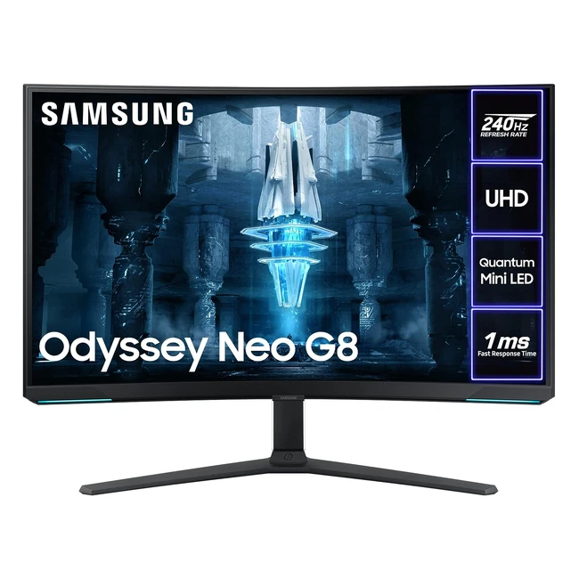 Samsung Odyssey Neo Quantum Mini LED G85NB LS32BG850NPXXU 32 Curved 4K Ultra HD Gaming Monitor