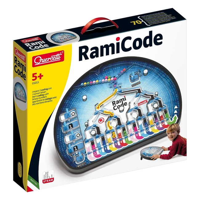 Quercetti 1015 Rami - Juego de código binario educativo - Juguete STEM - Multicolor