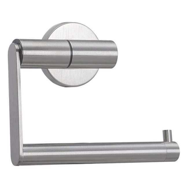 Portarrollos sin tapa Tiger Boston, acero inoxidable cepillado, fácil instalación