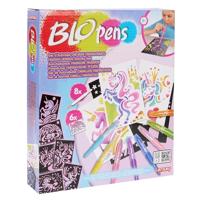 Blopens Set de Actividades Caballos Fantásticos - Dibujos y Colorear - ¡A partir de 5 años! - Lansay