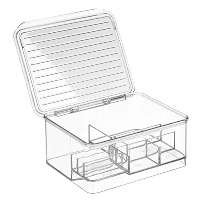 iDesign Linus Stackable Organizer Box - Battery Storage Container