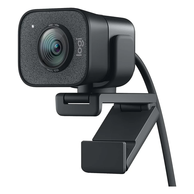 Logitech Streamcam Webcam für Live-Streaming und Content Creation - Full HD 1080p, 60 fps, Smart Auto Focus, USB-C - Schwarz