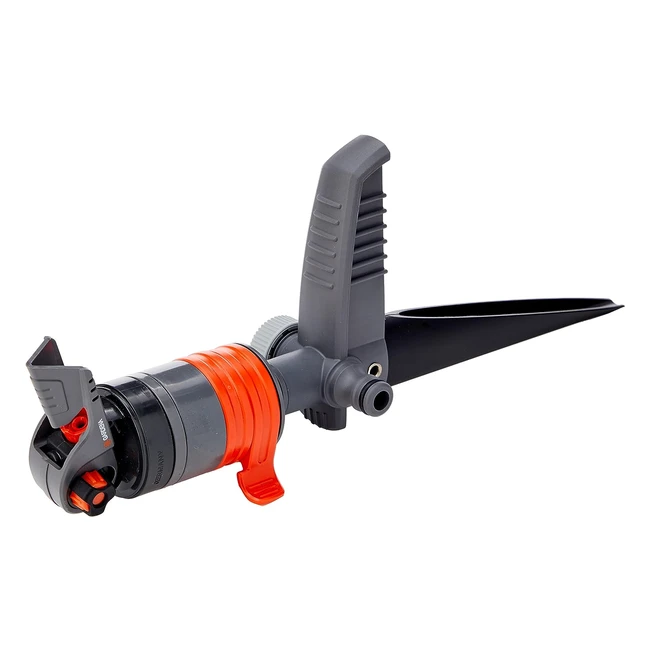 GARDENA Comfort Turbo Drive Sprinkler mit Spike - Effiziente Bewässerung - 2 Zonen - Einstellbare Reichweite
