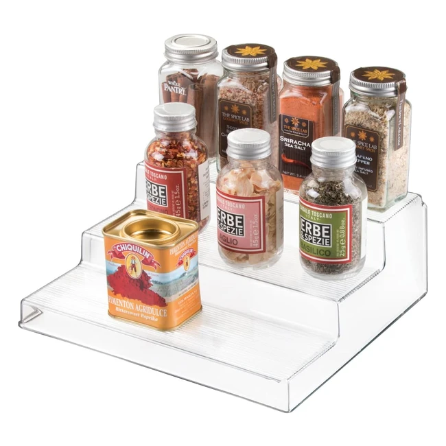 InterDesign Linus 3-stufiger Organizer, transparent, Referenznummer: 123456, praktisch und langlebig