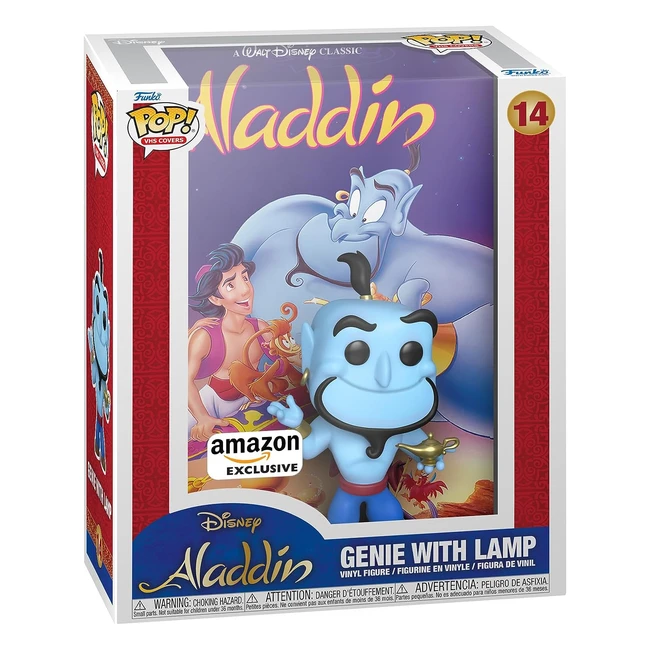 Funko Pop VHS Cover Disney Aladdin Exclusivité Amazon Figurine en Vinyle