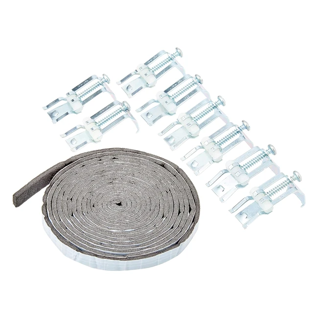 Set Fissaggio Incasso Acciaio Inox per Lavello - SanitopWingenroth 223386 - 8 Mollette Lavandino - Montaggio Cromato