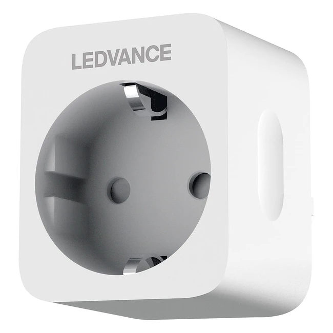 Prise commutable LEDVANCE Smart pour WiFi avec mesure de puissance - Compatible avec Google et Alexa - Contrôle via télécommande - 1 pack