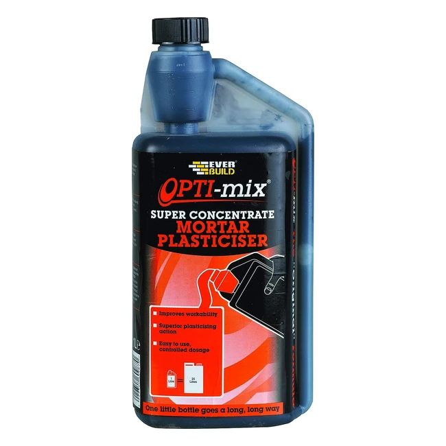 Everbuild Optimix Super Concentrate Mortar Plasticiser - 1L