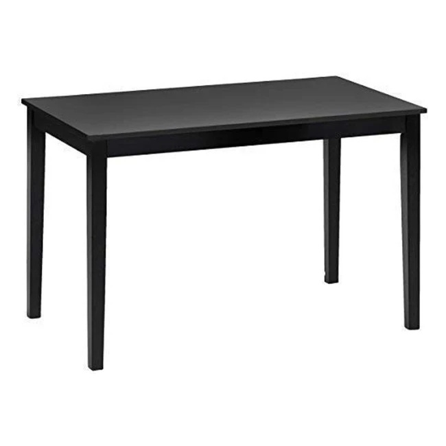 Julian Bowen Hudson Dining Table - Black | H:76cm W:114cm D:65cm | Space Saving Design