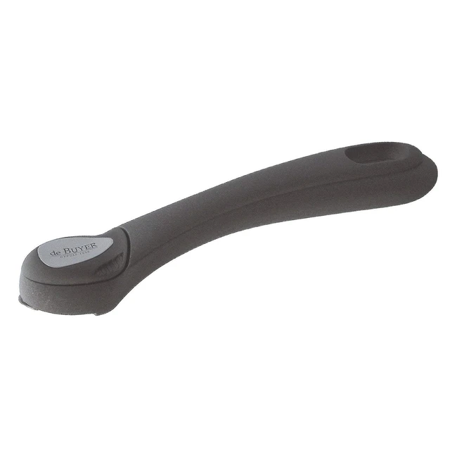 De Buyer 835900 - Queue amovible baklite toucher velours noire - Anti-glisse et 