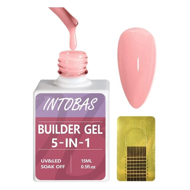 Kit Gel Ricostruzione Unghie Professionale 5 in 1 - Intobas