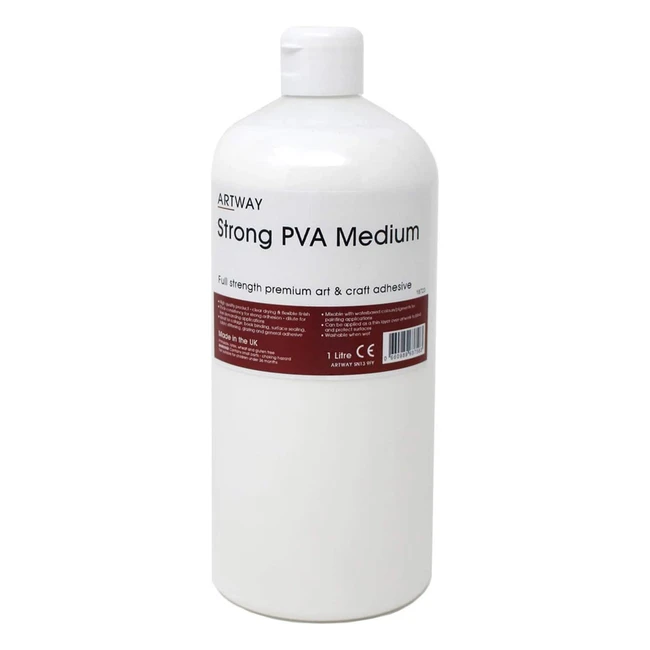 Pegamento PVA Blanco Artway 1L - Alta Resistencia y Adhesión