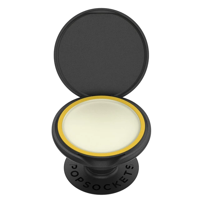 PopSockets PopGrip Lips x Burt's Bees Expanding Stand and Grip for Smartphones and Tablets - Black