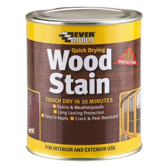 Everbuild EVBWSAP250 Quick Drying Wood Stain - Antique Pine - 250ml