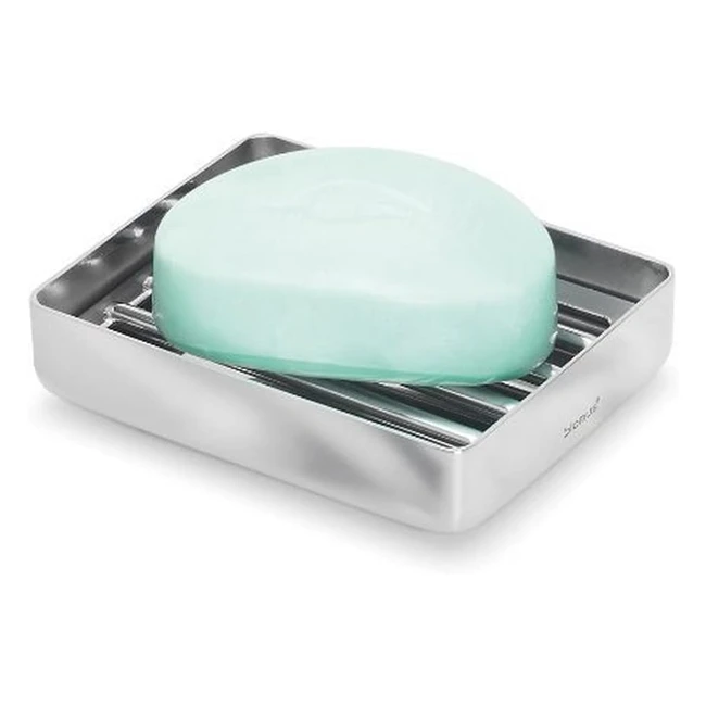 Blomus Nexio 68621 Soap Dish - Silver, Modern Design, Stainless Steel